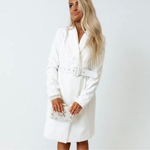 NWT White Blazer Dress